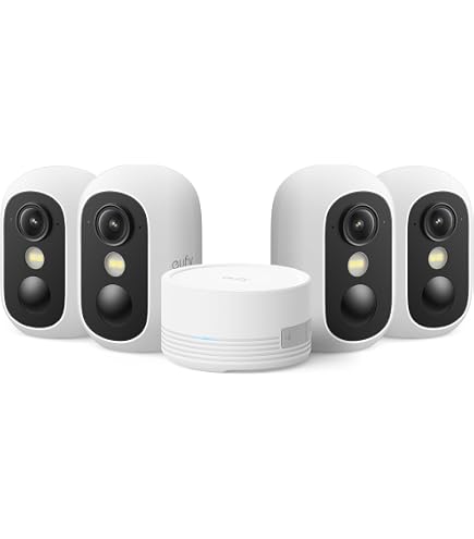 Amazon.com: eufy Security eufyCam S330 (eufyCam 3) 6-Cam Kit